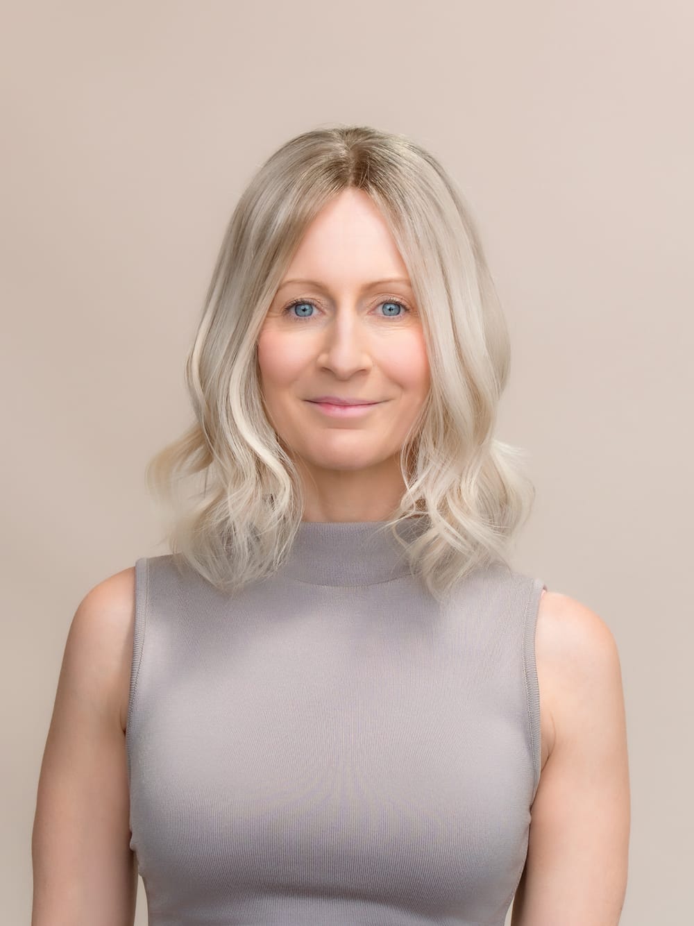 DNZ03066v2 Minx 14" | Blonde Human Hair Lace Topper - Image 1