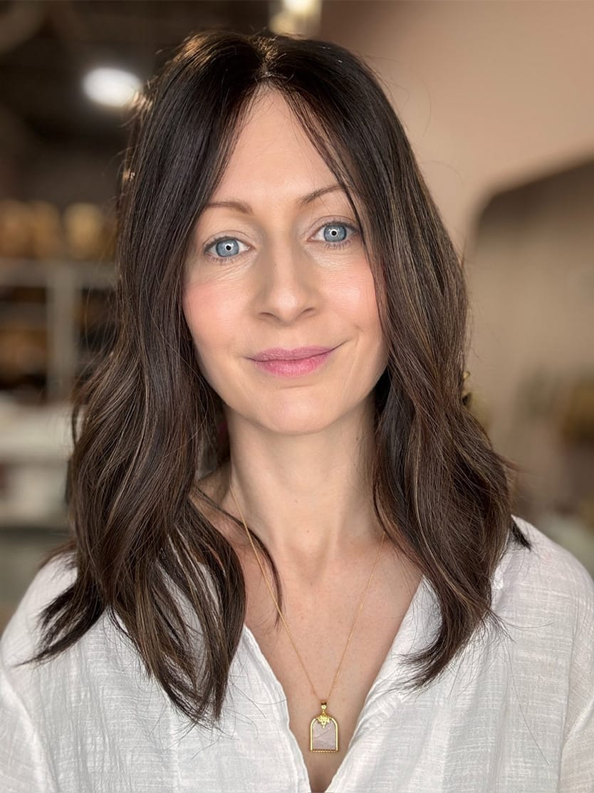 Milan-lace-topper-16-5 Milan 16" | Brunette Human Hair Lace Topper - Image 1