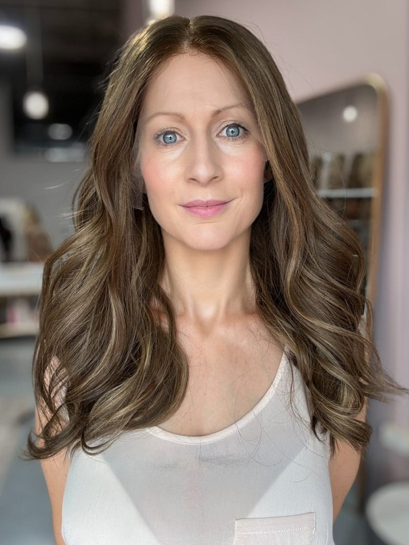 Miami-wig-20-6 Miami 20" | Brunette Human Hair Wig - Image 1