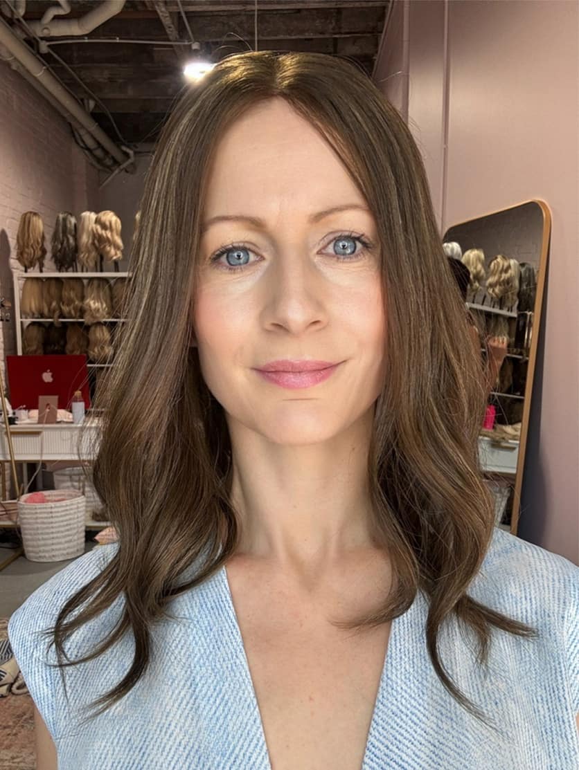 Coco-lace-topper-16-4 Coco 16" | Brunette Human Hair Lace Topper - Image 1